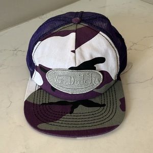 Purple Camp Von Dutch Cap
